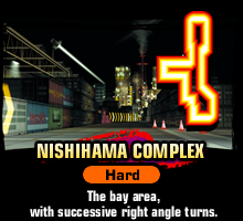 NISHIHAMA COMPLEX (Hard): The bay area, with successive right angle turns.