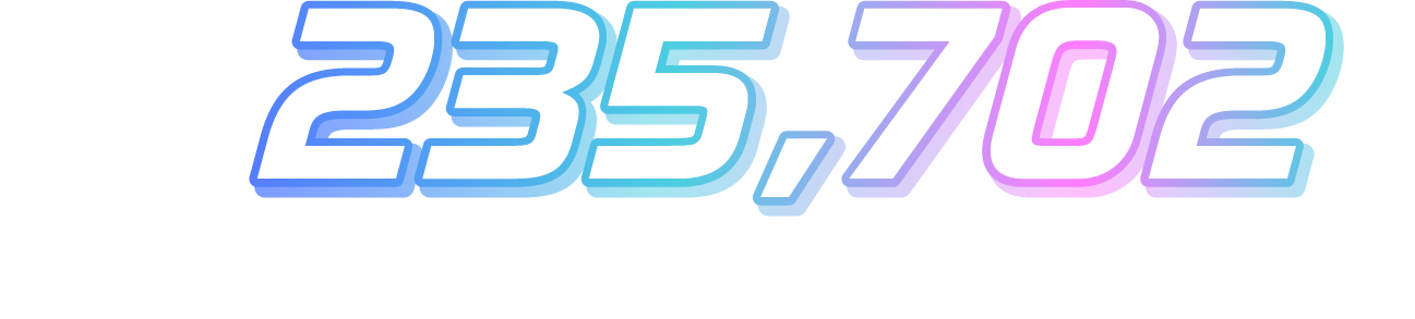 合計で235,702匹の天使がライブに降臨しました。
