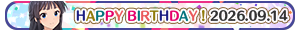 Happy Birthday! 2026 09.14