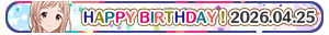 Happy Birthday! 2026 04.25