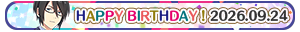 Happy Birthday! 2026 09.24