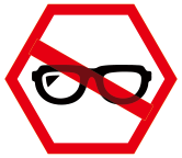 안전을 위해 트램폴린 에어 런 에어리어에서는 안경을 분리해 드립니다. 안경을 하고 있는 손님은 주의해 주세요.