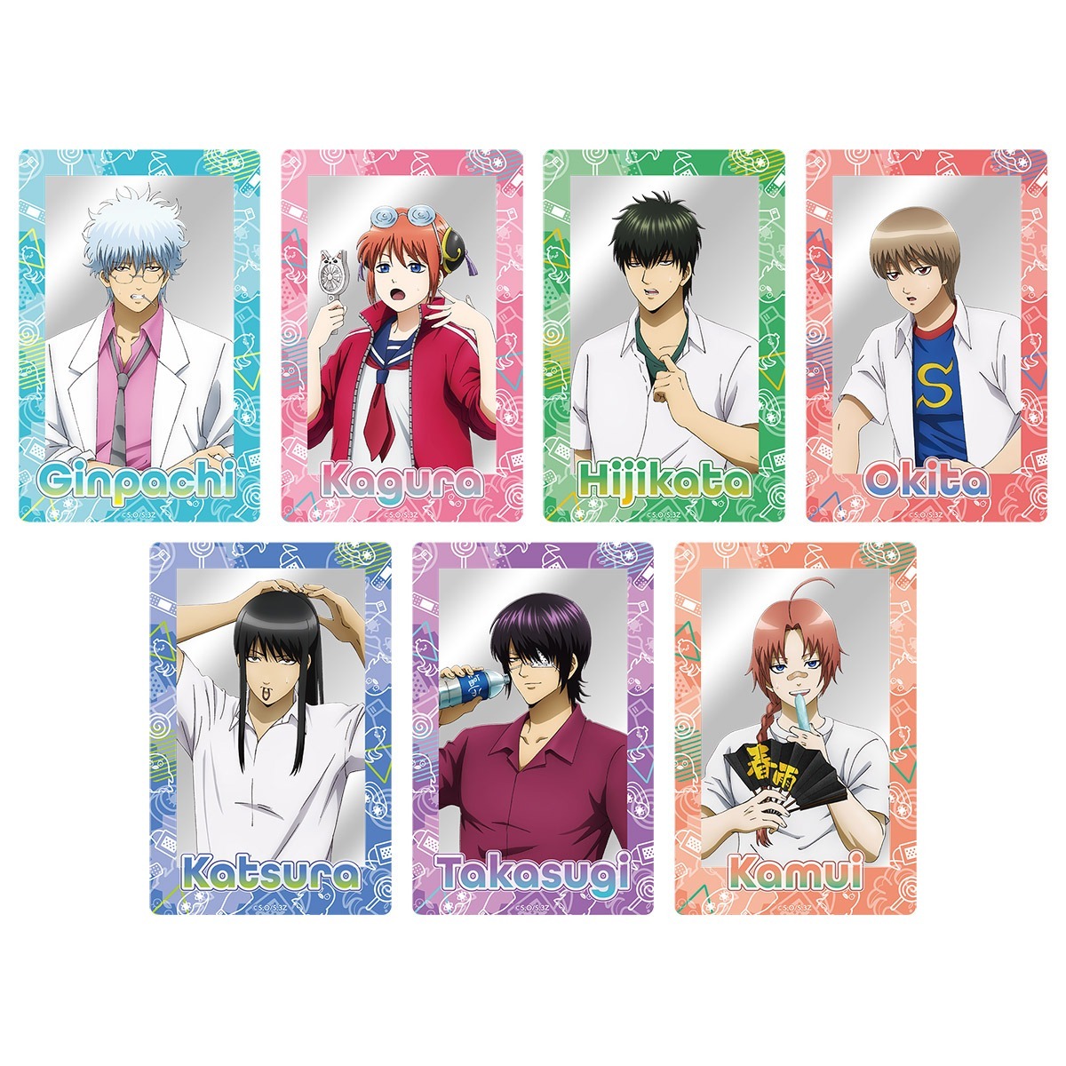 3年Z組銀八先生 キャラポップストア アクリルカード（全7種）