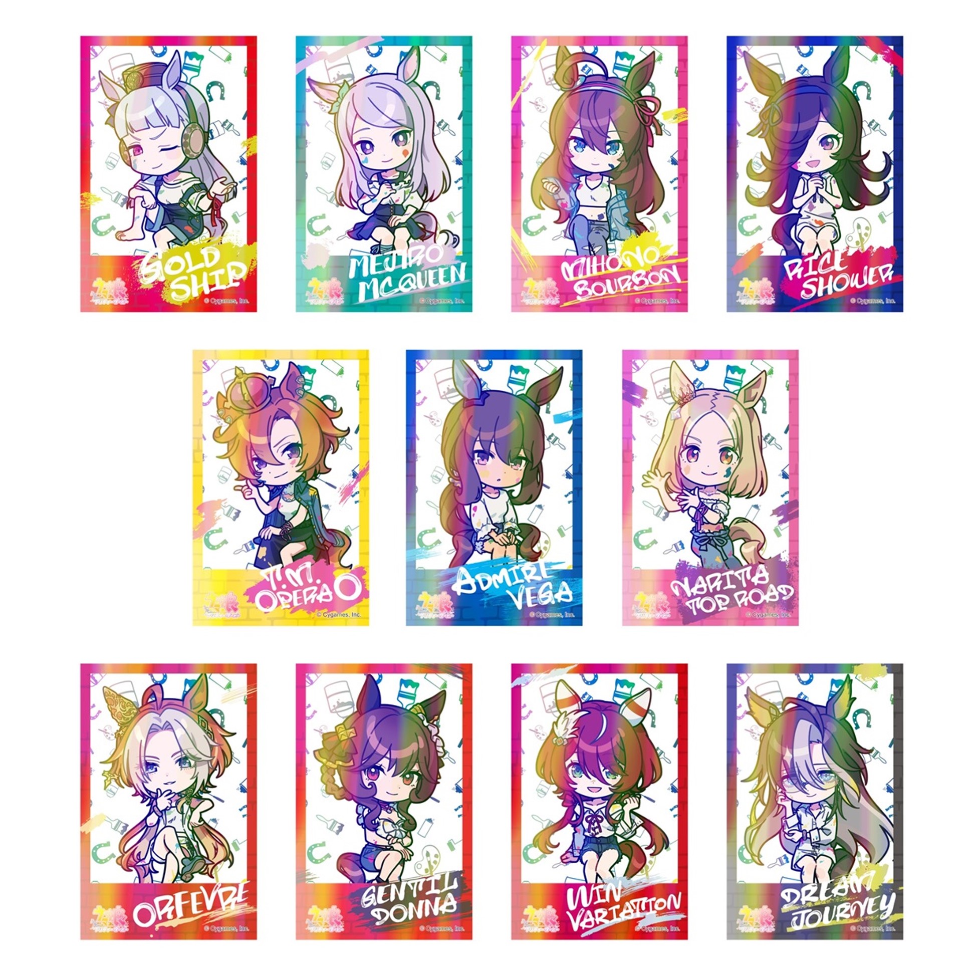 ウマ娘 プリティーダービーインスタントフォト風イラストシートペインタースタイル
