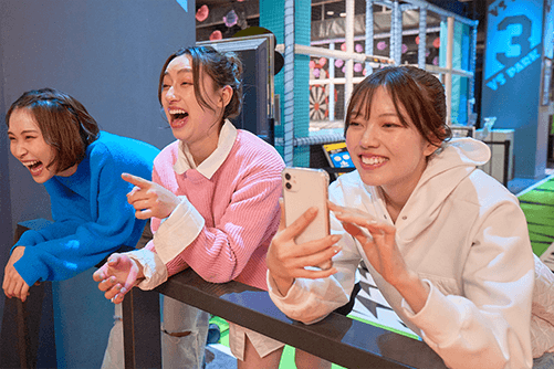 VS PARKで遊んでいる写真や動画を撮影！