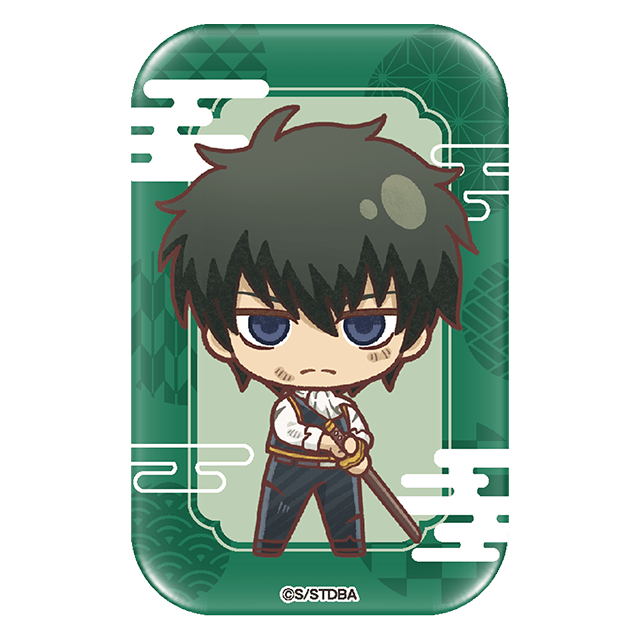 ②スクエア缶バッジ（ミニキャラデザイン） 土方十四郎