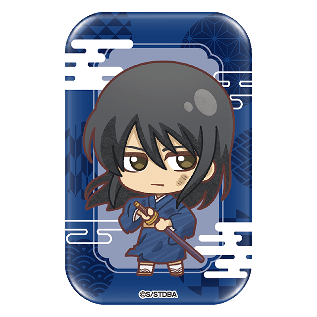 ④スクエア缶バッジ（ミニキャラデザイン） 桂小太郎