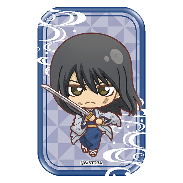 ④スクエア缶バッジ（ミニキャラデザインB） 桂小太郎