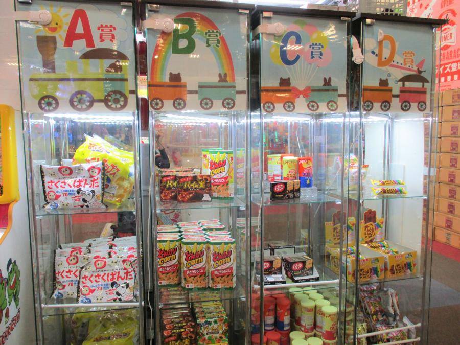 エアくじで無料でお菓子をget Namcoイオンレイクタウン店 ゲームセンター バンダイナムコアミューズメント 夢 遊び 感動 を