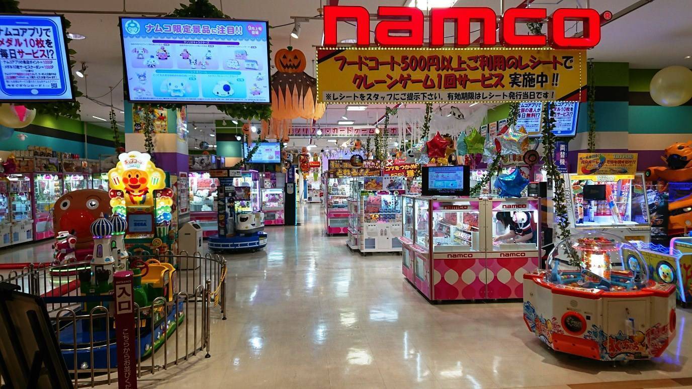 Namcoゆめタウン佐賀店 施設トップ ゲームセンター バンダイナムコアミューズメント 夢 遊び 感動 を
