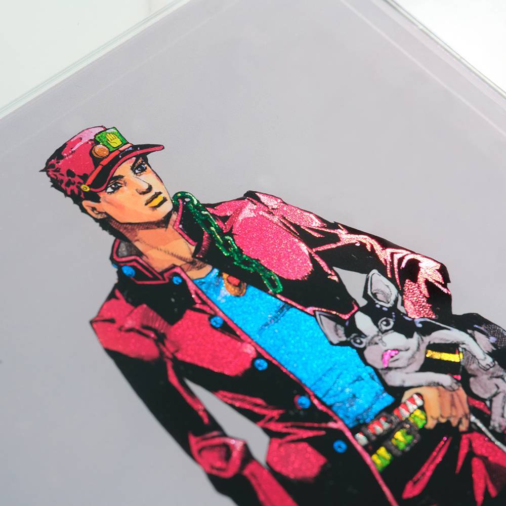 THE★JOJO WORLD 荒木飛呂彦描き下ろしイラスト 箔入りアクリルアートパネル