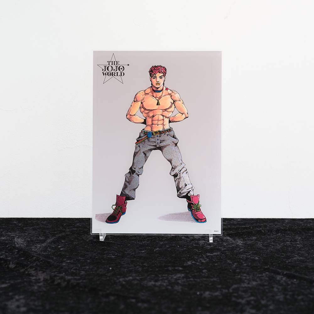 THE★JOJO WORLD 荒木飛呂彦描き下ろしイラスト 箔入りアクリルアートパネル
