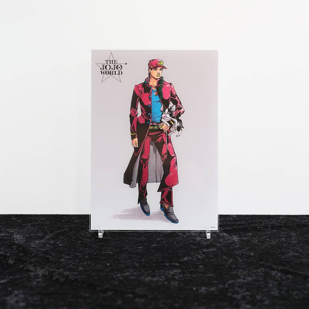 THE★JOJO WORLD 荒木飛呂彦描き下ろしイラスト 箔入りアクリルアートパネル