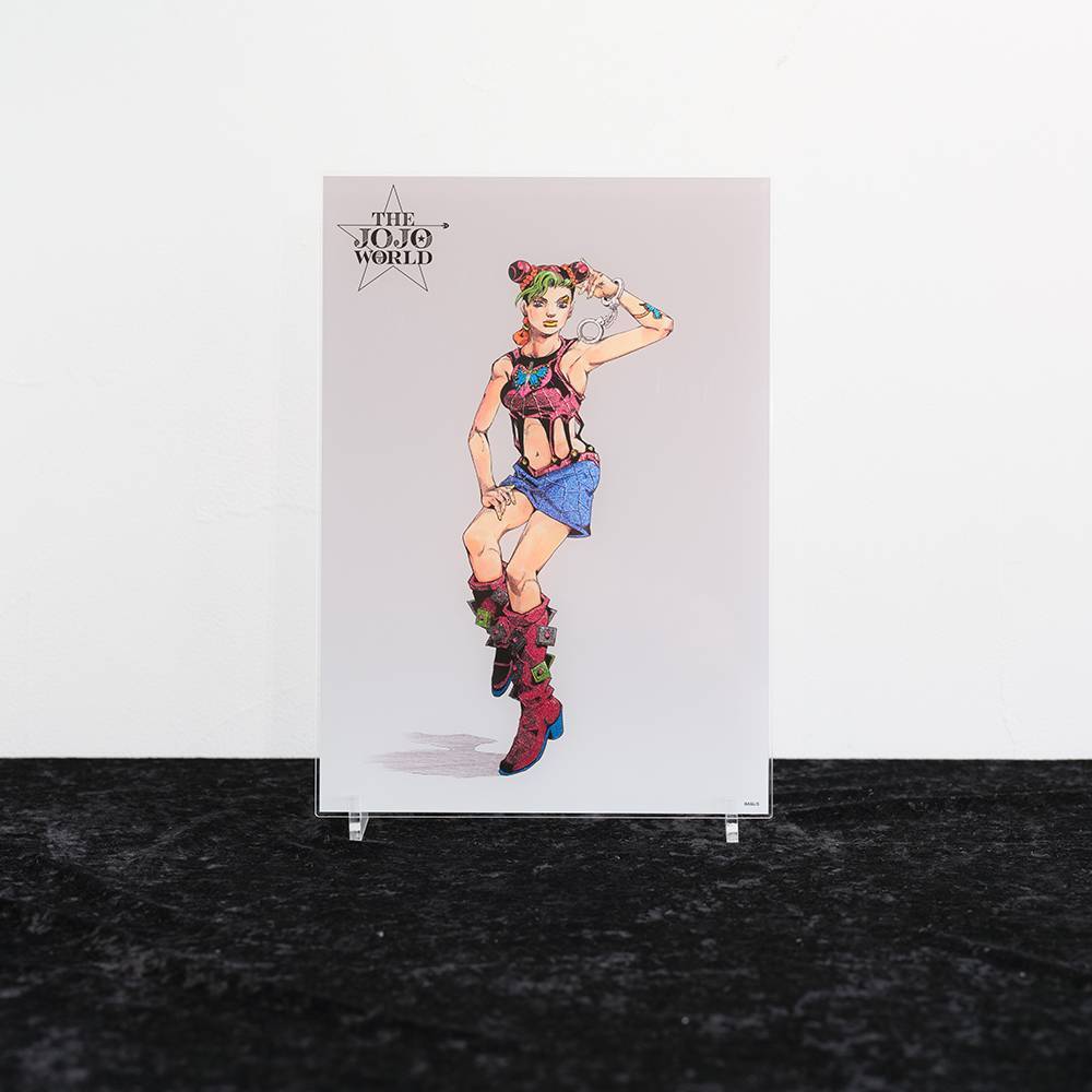 THE★JOJO WORLD 荒木飛呂彦描き下ろしイラスト 箔入りアクリルアートパネル