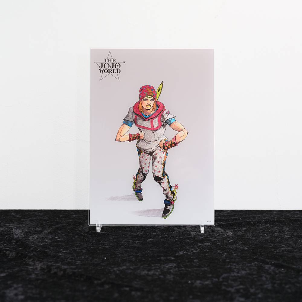 THE★JOJO WORLD 荒木飛呂彦描き下ろしイラスト 箔入りアクリルアートパネル