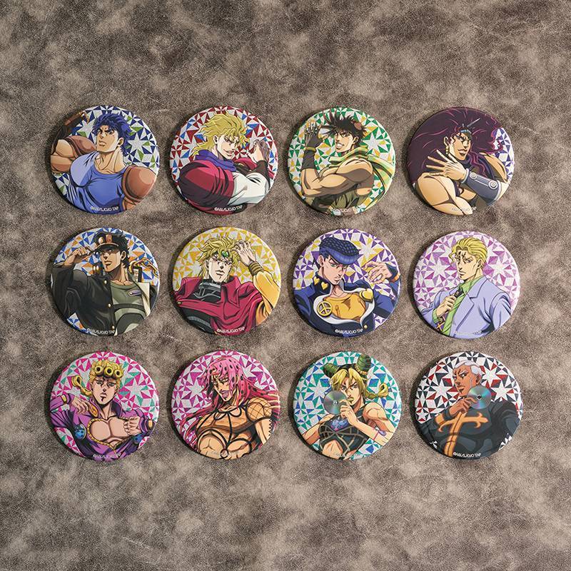 THE★JOJO WORLD 75mmグリッター缶バッジ（螺旋階段）