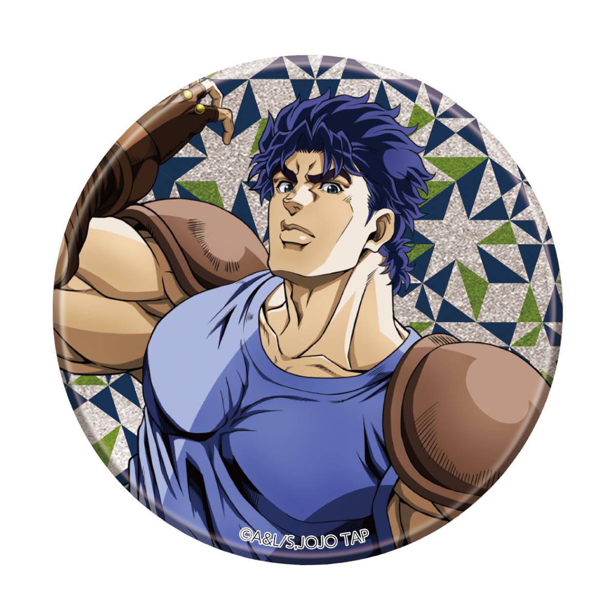 THE★JOJO WORLD 75mmグリッター缶バッジ（螺旋階段）
