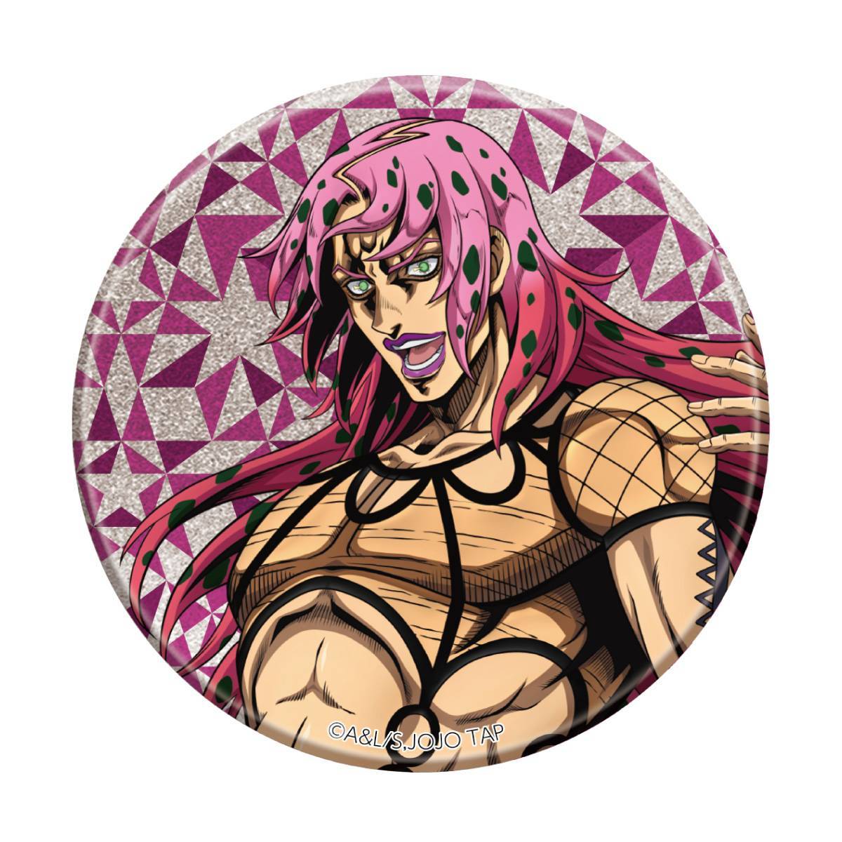 THE★JOJO WORLD 75mmグリッター缶バッジ（螺旋階段）