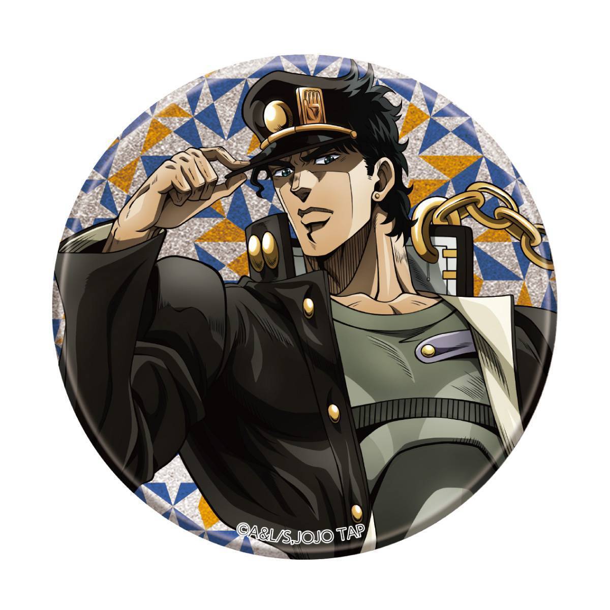 THE★JOJO WORLD 75mmグリッター缶バッジ（螺旋階段）