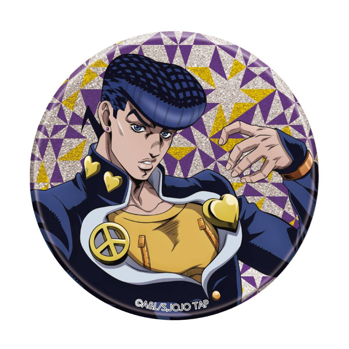 THE★JOJO WORLD 75mmグリッター缶バッジ（螺旋階段）