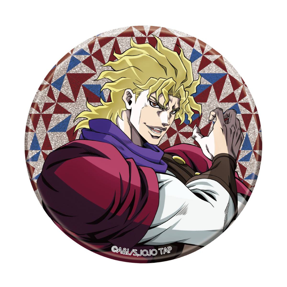 THE★JOJO WORLD 75mmグリッター缶バッジ（螺旋階段）