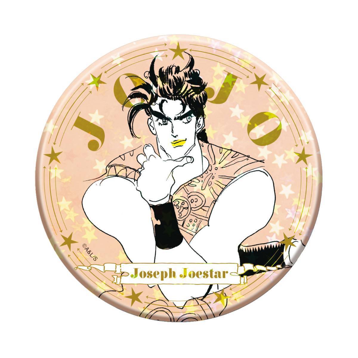 THE★JOJO WORLD 原作『ジョジョの奇妙な冒険』 75mmホログラム缶バッジ Ver. Sketch