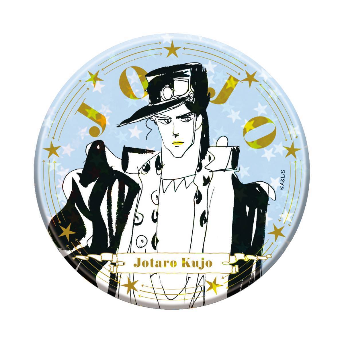 THE★JOJO WORLD 原作『ジョジョの奇妙な冒険』 75mmホログラム缶バッジ Ver. Sketch