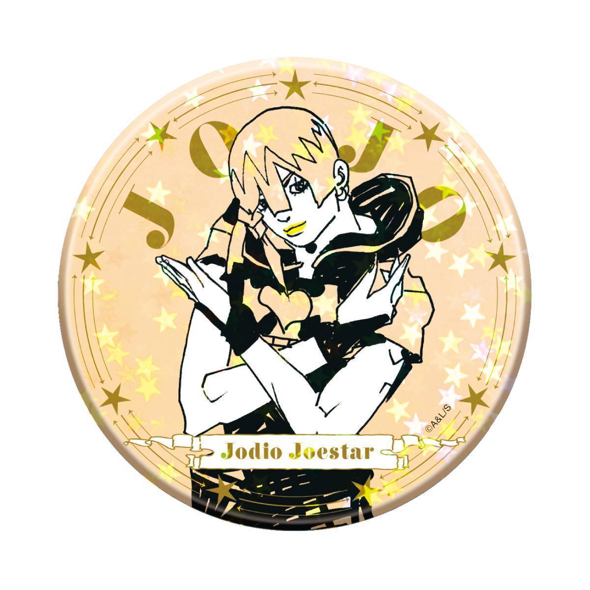 THE★JOJO WORLD 原作『ジョジョの奇妙な冒険』 75mmホログラム缶バッジ Ver. Sketch