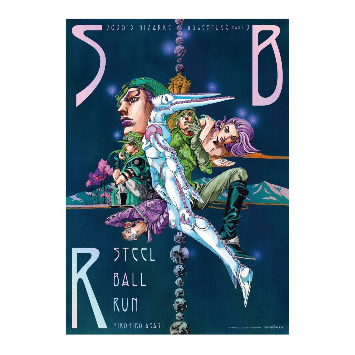 THE★JOJO WORLD 原作『ジョジョの奇妙な冒険』 B3オーロラポスター