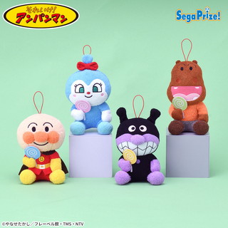 それいけ！アンパンマン　ころふわ　カラフルキャンディぬいぐるみ