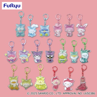 サンリオキャラクターズ　ナムコで推し色！～カラフルバスタイム～ぷっくりアクリルキーホルダー