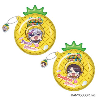 NIJISANJI Fuwagusa × Nago Pineapple Park Float Cup Holder with Mini Charm
