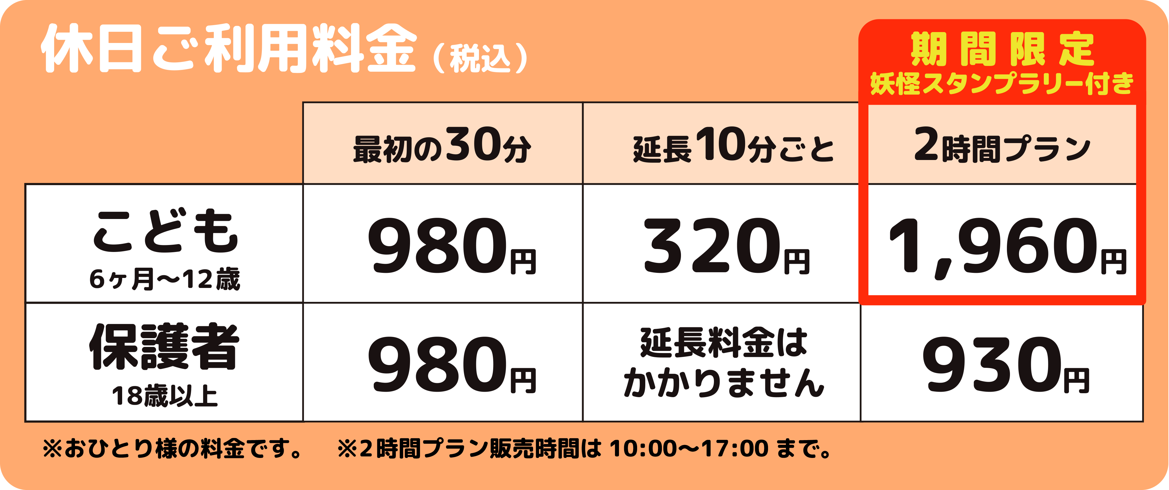 休日利用料金