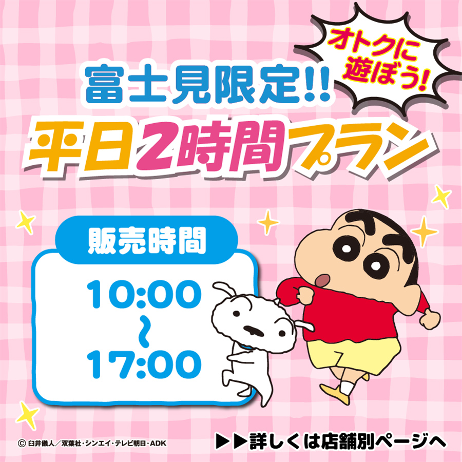 富士見平日2時間パック